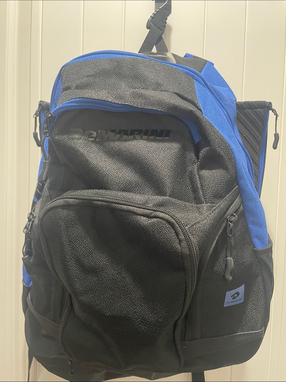 DeMarini Men's Black and Blue Batbag